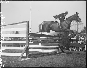 Lorraine Liggett on Mickey at Brockton Fair