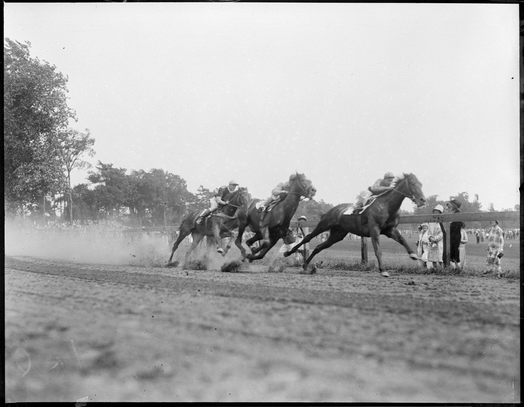 Racing at the country club, Brookline