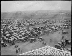 Autos parked at Rockingham - Salem, N.H.