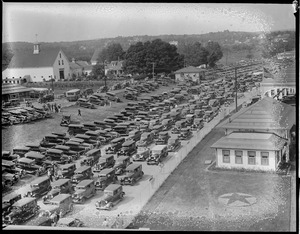 Traffic jam at Rockingham for races, Salem, N.H.
