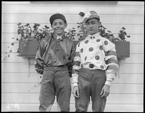 Jockeys at Rockingham, Salem, N.H. See cards for IDs.