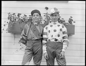 Jockeys at Rockingham, Salem, N.H. See cards for IDs.