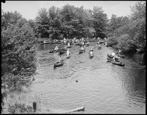 Canoe race, Charles River