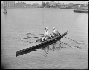 Two of the oldest scullers ever to row a boat out of Boston