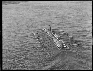 Harvard crew out on river in Leviathan