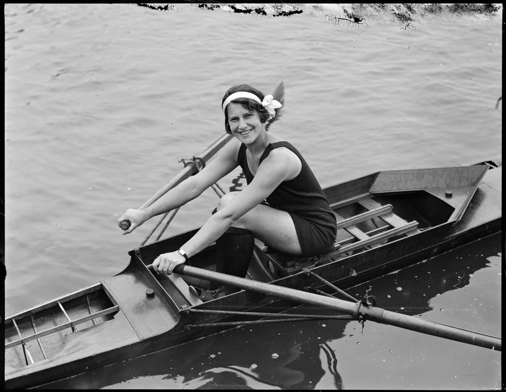 Genevieve Peabody of Salem, champion sculler