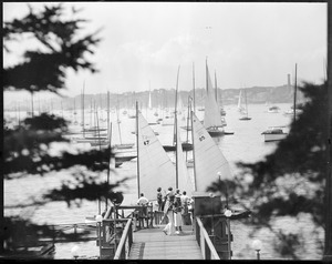 Scene with yachts at Marblehead