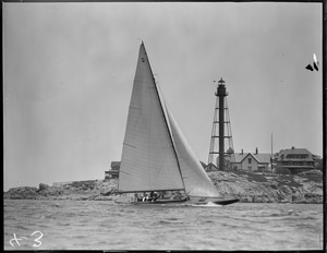 The Hornet off Marblehead lighthouse