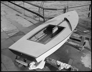 Snipe class boat, launched at South Boston Yacht Club