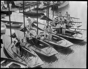 Crews and their boats, Squantum Yacht Club