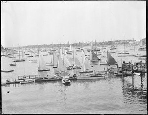 Yachts fill Marblehead Harbor