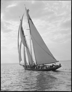 Fishing schooner Gertrude L. Thebaud on sea trials