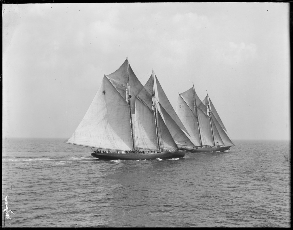 Fishing schooner Elsie and Gertrude L. Thebaud off Gloucester