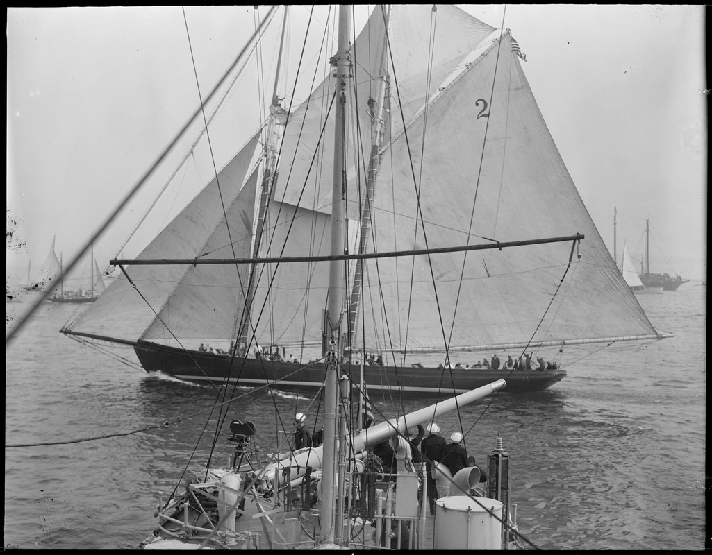 Fishing schooner: no. 2: Progress off Gloucester