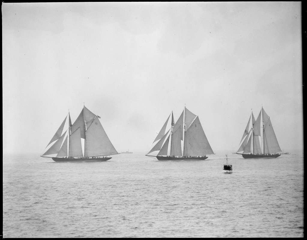 Fishing schooners - Gloucester. no. 5 Arthur D. story, no. 2; Progress, no. 4: Elsie