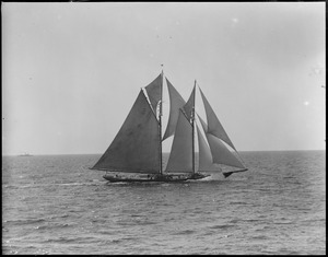 Sailing Columbia off Gloucester