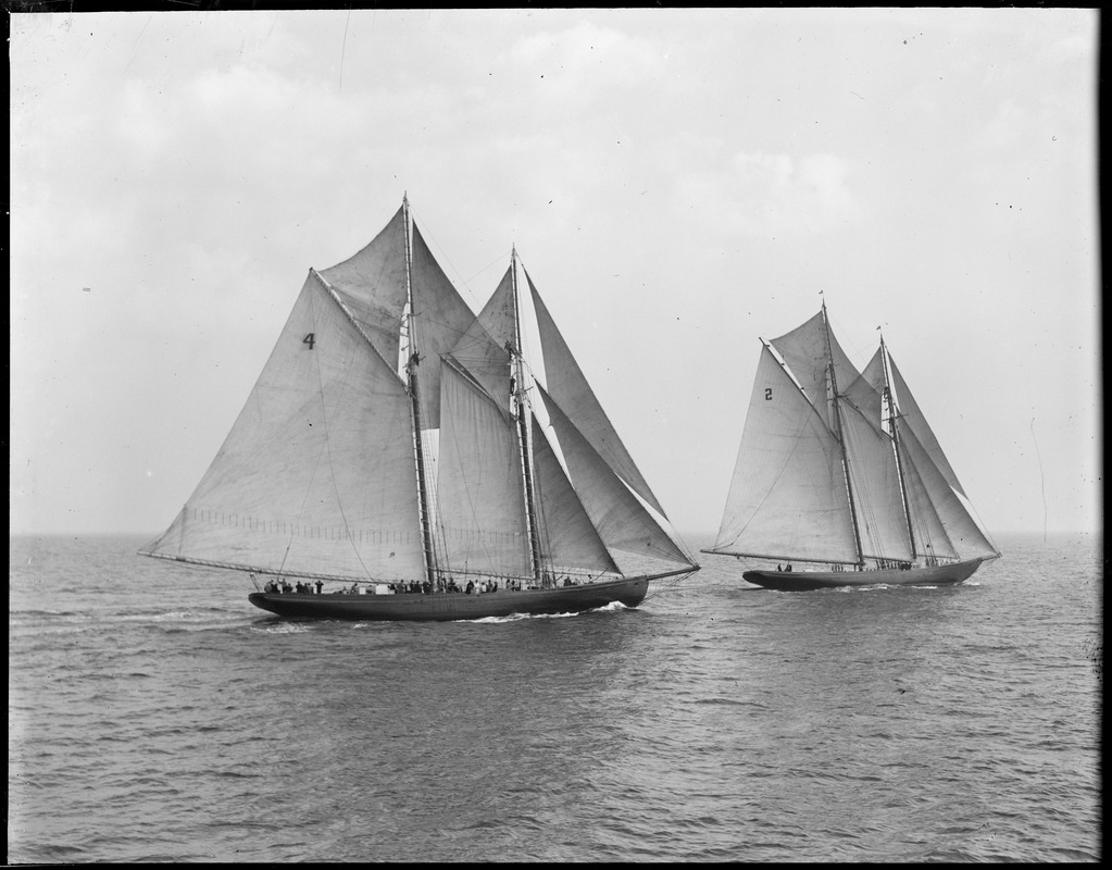 Fishing schooner Elsie and Gertrude L. Thebaud off Gloucester