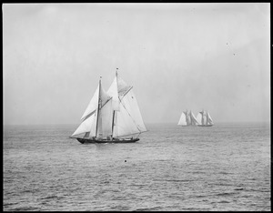 Henry Ford in the lead Elizabeth Howard second, Shamrock is third