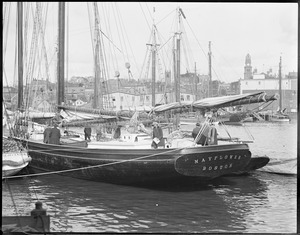 The Mayflower in Gloucester Harbor