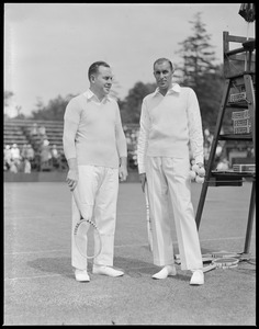 Tennis stars Bill Tilden and Hunter at Longwood