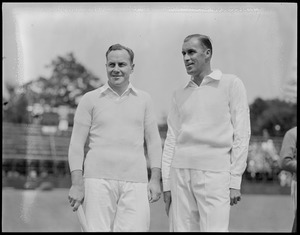 Bill Tilden and Hunter - tennis stars, Longwood