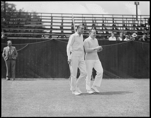 Tennis stars Bill Tilden and Hunter at Longwood
