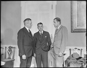 Bill Tilden and Vinny Richards visit Gov. Joseph Ely at State House