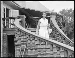 Tennis player [possibly Sarah Palfrey]