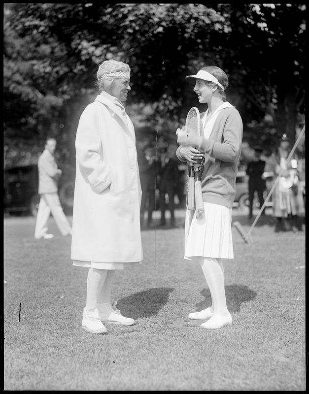 Eleonora Sears and Helen Wills at Essex Country Club, Hamilton, MA