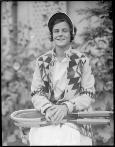 Tennis star Dorothy Weisel of Sacramento at Longwood