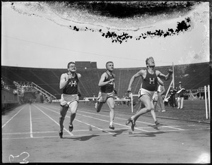 Track finish at Harvard Stadium