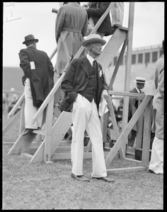 Dr. W. Kendall of bicycle and track fame, at Harvard-Yale track meet