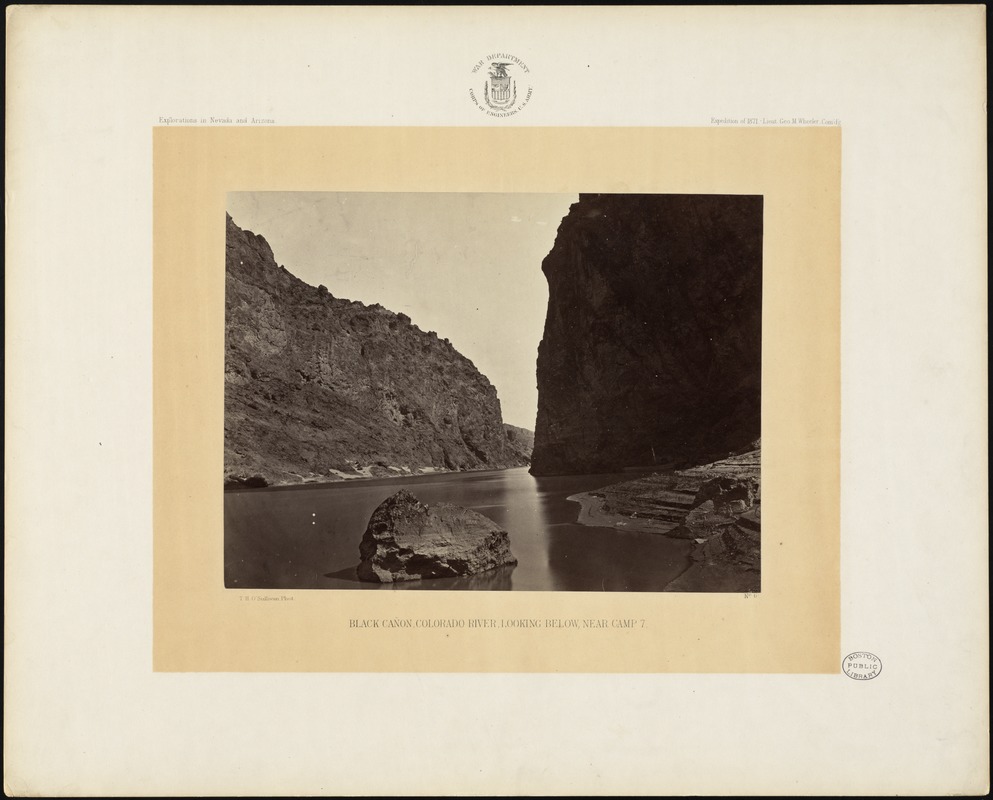 Black Cañon, Colorado River, looking below, near Camp 7