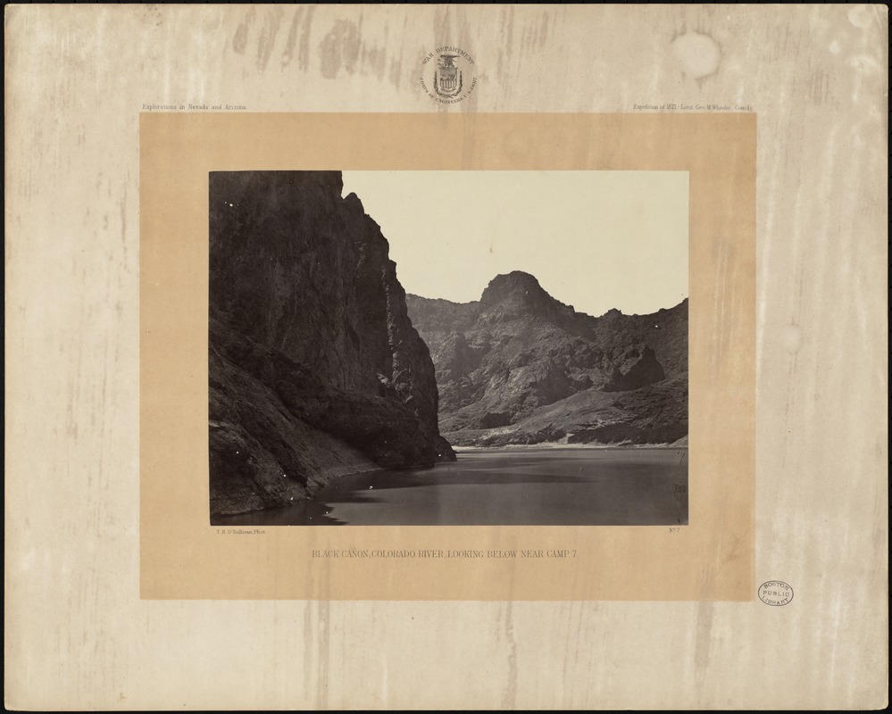 Black Cañon, Colorado River, looking below, near Camp 7