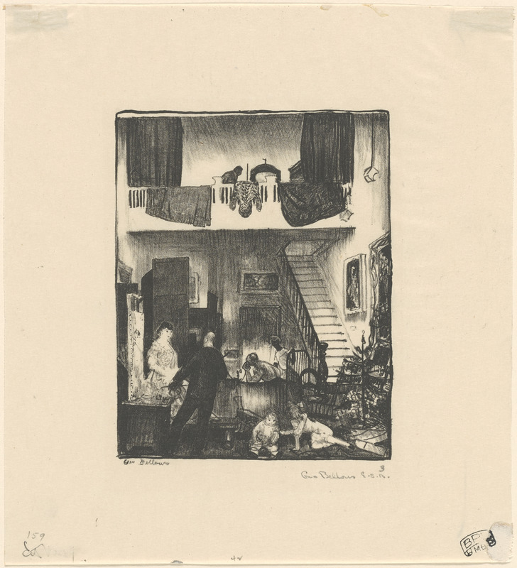The studio, Christmas 1916