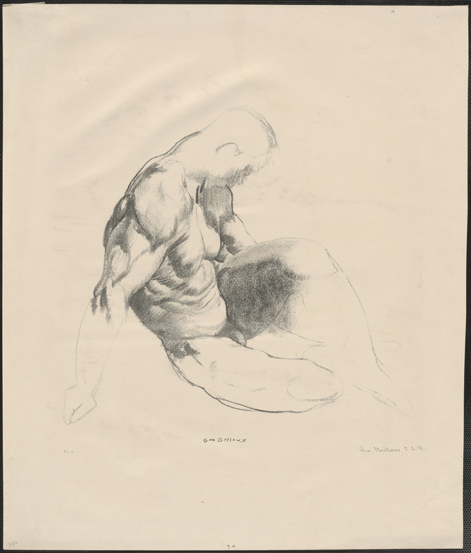 Male torso (study)