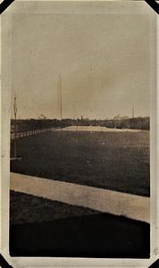 Washington Monument in distance from Lincoln Memorial, Washington, D.C.