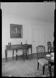 Peirce-Nichols House, Salem: interior, drawing room, piano