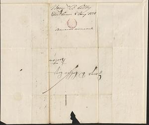 Benjamin B. Colby to George Coffin, 5 August 1835