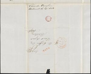 Charles Vaughan to George Coffin, 15 April 1843