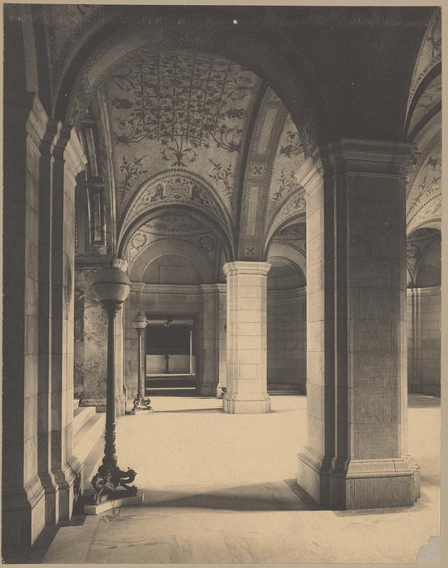 Boston Public Library Entrance Hall Digital Commonwealth   Image Access 800 