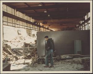 Interior flood damage at Clark-Aiken