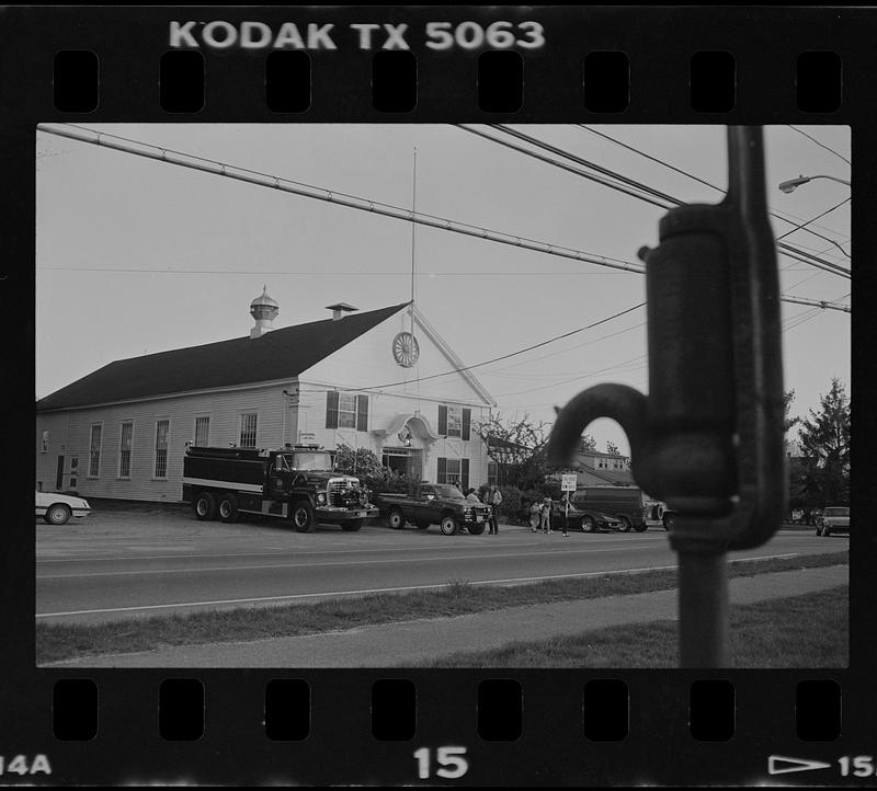West Newbury Old Town Hall and Training Field pump Digital Commonwealth