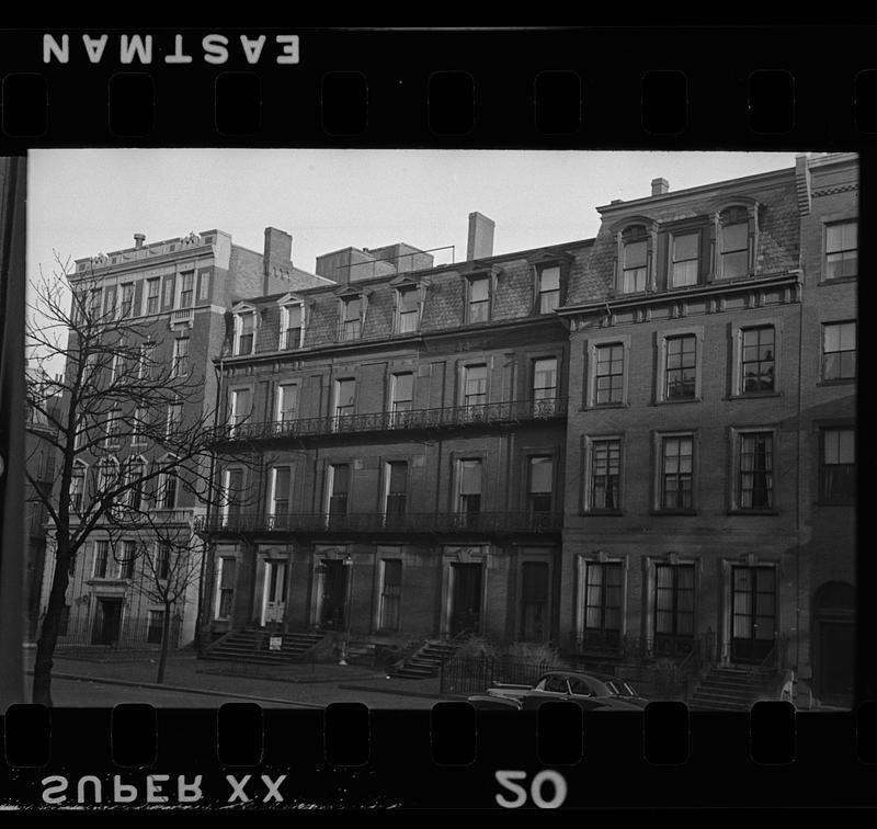 Beacon Street, Boston, Massachusetts, between Gloucester Street and Hereford Street