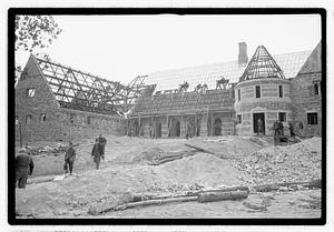 Construction of George Wright Clubhouse, Hyde Park, Boston
