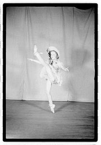 Girl ballet dancer in costume