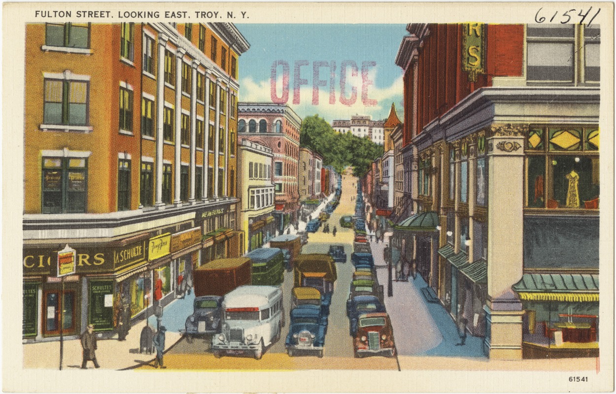 Fulton Street, looking east, Troy, N. Y.
