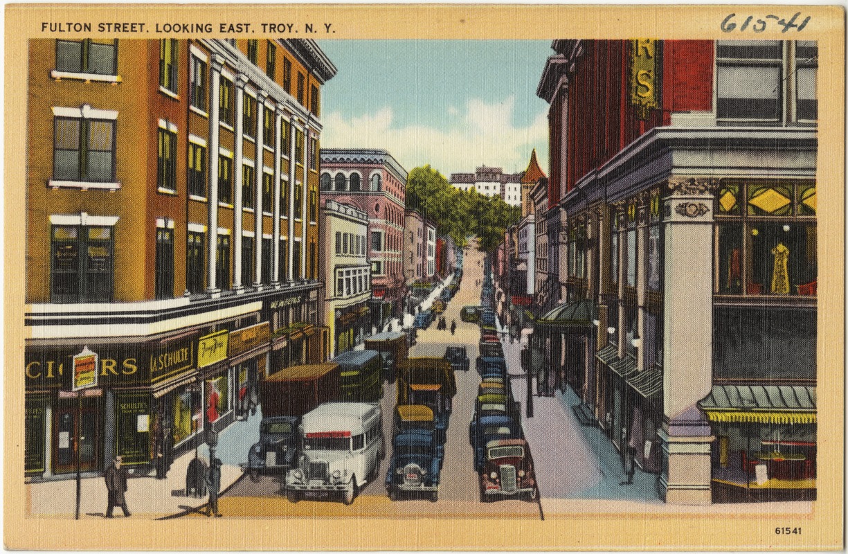 Fulton Street, looking east, Troy, N. Y.