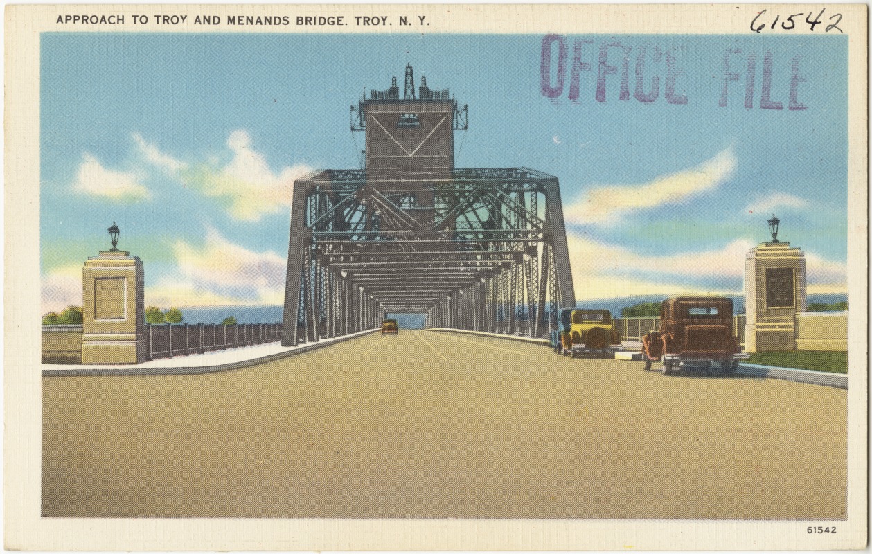 Approach to Troy and Menands Bridge, Troy, N. Y.