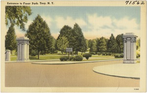 Entrance to Frear Park, Troy, N. Y.